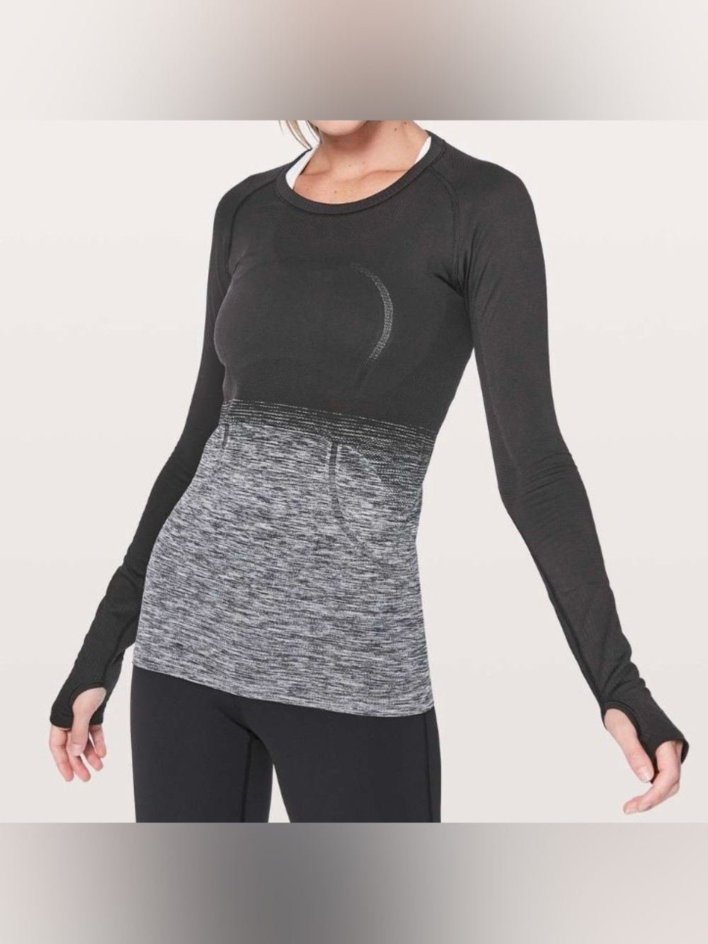 LULULEMON Ombré Swiftly Tech Long Sleeve Top